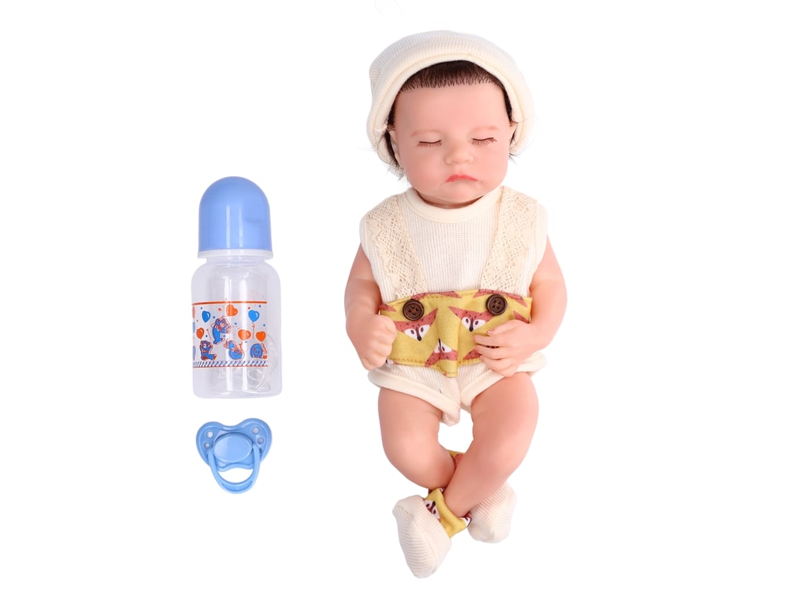 Ats-muñeca Bebe De Silicona 12 Pulgadas Ojos Cerrados Realista Bebé Recién Nacido Lavable Impermeable Niña
