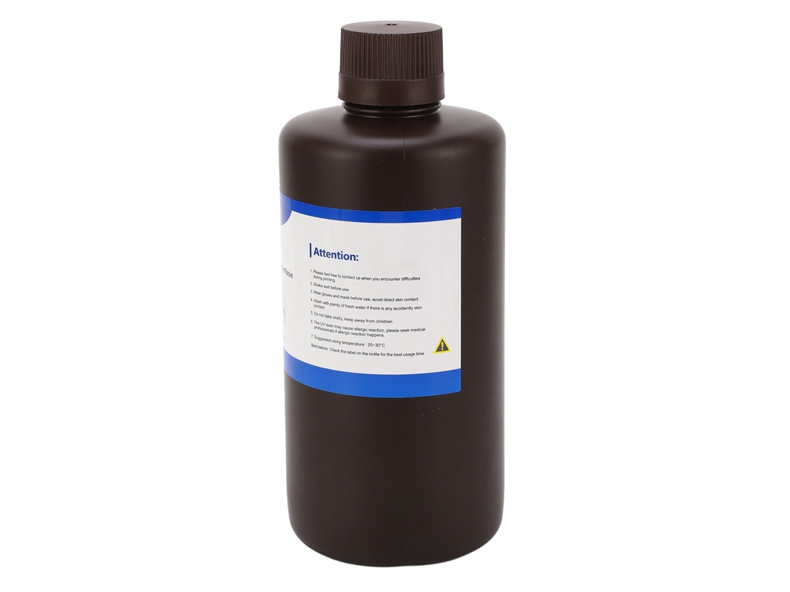 Resina Para Impresora 3d De Fotopolímero De Curado Rápido Y Alta Resistencia Resina De Curado Uv Para Impresión 3d Lcd 405nm 1kg Negro
