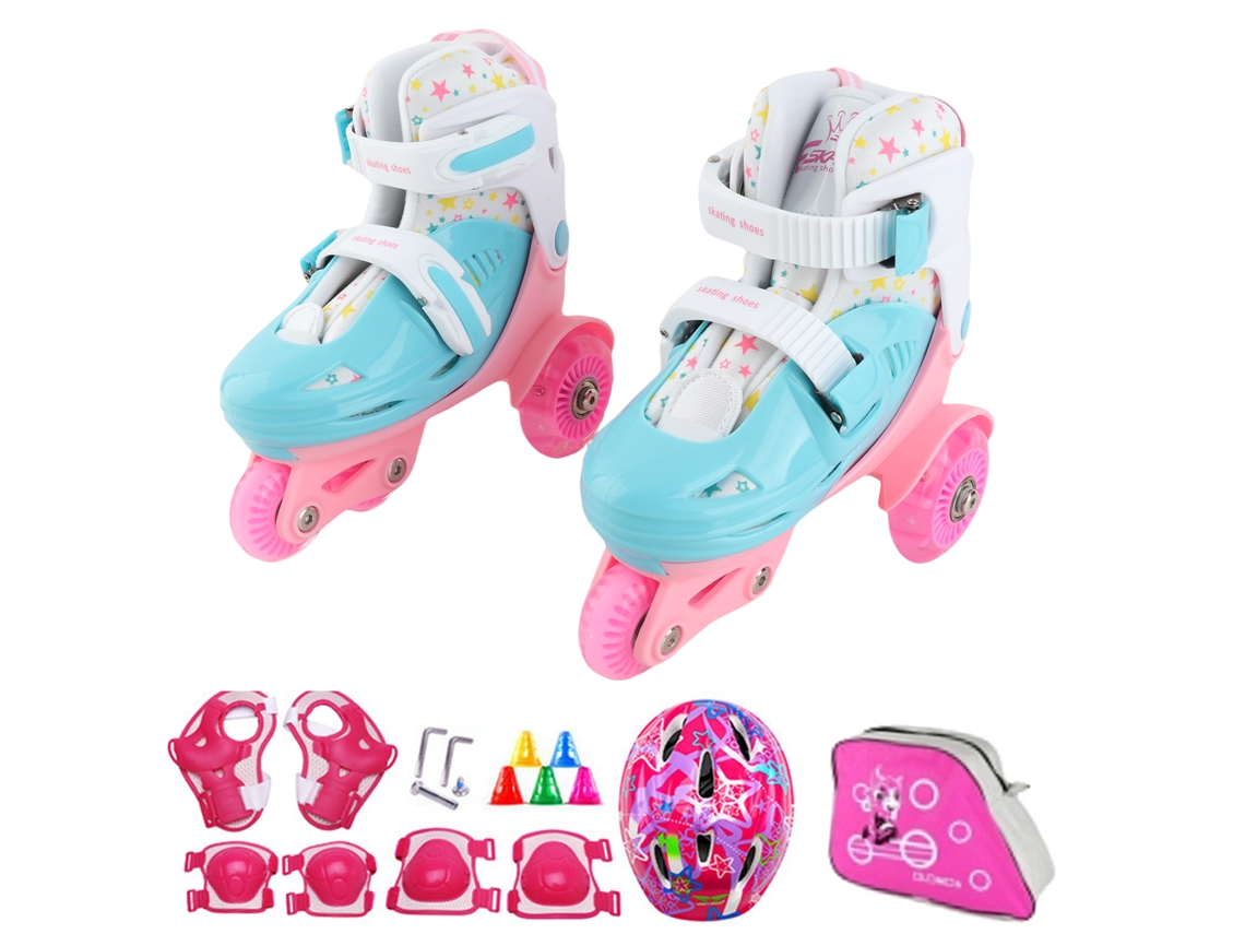 Yncm-zapatos Patinaje Niños Principiantes Con Kit Protector