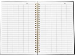 Caderno Organizador De Inventário Solustre Para Fácil Gestão De Estoque Com Capa Em Pp E Espaço Pautado Para Anotações,