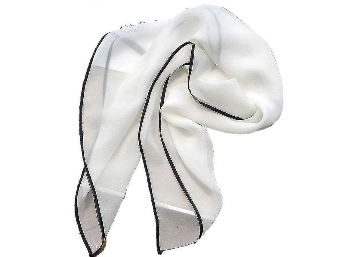 Fasst-cinta Larga De Encaje Para Mujer De Color Sólido Suave Poliéster Versátil Para Cabeza Cuello Y Accesorios