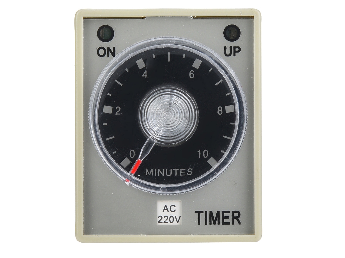 Relé Temporizador Electrónico Ah3-3 Con Retardo De Liberación Ajustable, 8 Pines, 10 Minutos, 220 V.