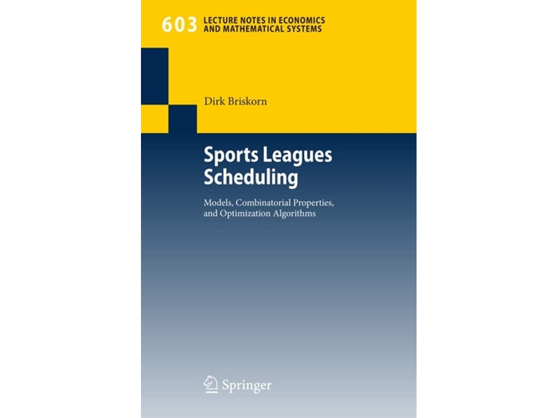 Libro Sports Leagues Scheduling De Dirk Briskorn (inglés)