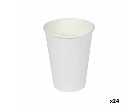 Set de Vasos ALGON Cartón Desechables Blanco 24 Unidades (50 Piezas)