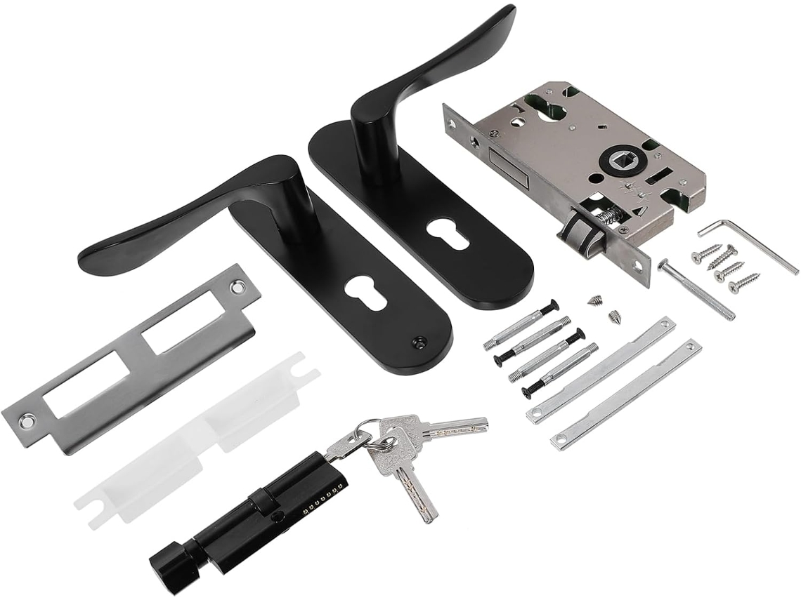 Cerradura De Seguridad Silenciosa De Aleación Para Puertas Interiores De Aluminio De 58 Mm