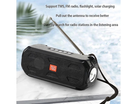 Altavoz Compatible con Bluetooth OutdoorPortable Wireless Stereo Bass Music Box Tws Support Tf/Fm Radio