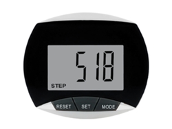 Podómetro/Contador de pasos con clip para cinturón, ABS y LCD