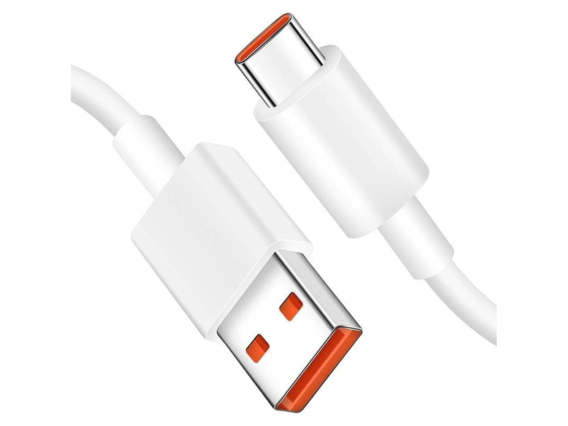 Cable Usb-c De 1 M Y 6 A Para Xiaomi, Carga Súper Rápida, Transferencia De Datos.