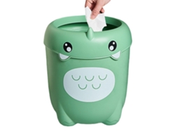 Lindo bote de basura | Lindo bote de basura con forma de dinosaurio para espacios pequeños, organizador de basura de gran capacidad Gokoco