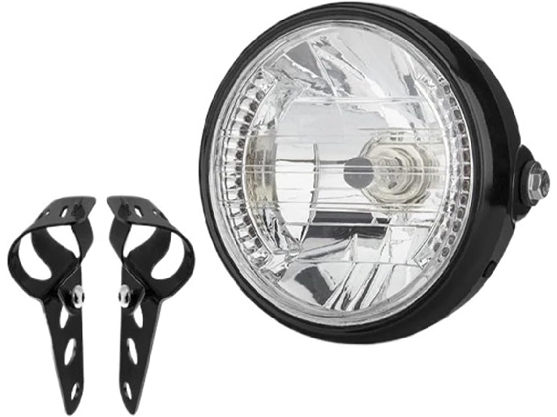 Faros Delanteros Redondos Halógenos H4 Duradero Para Motocicleta Bicicleta