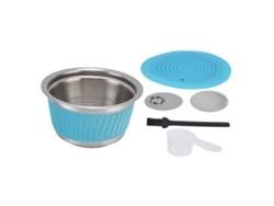 Juego De Cápsulas De Café Reutilizables De Acero Inoxidable Con Filtro Para Máquina Dolce Gusto - Azul
