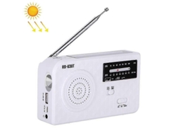 Rd-638t Rádio Am/fm Com Energia Solar E Lanterna