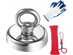 Accesórios de Barcos POWMAG imán de neodimio 180kg + cuerda y guantes