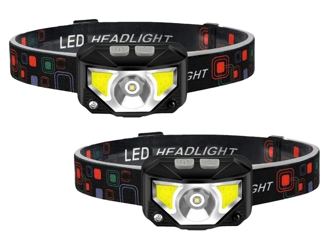 YEMAESRE Ktd62 Faros Recargables 2 Paquetes Accesorios De Sensor Led Camping Negro