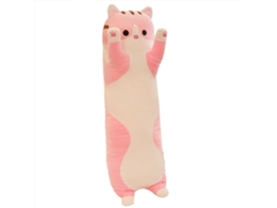 Ats-muñeco De Peluche Gatso Cartoon Suave Almohada Larga Para Niños Rosa 70cm Juguete Adorable