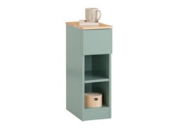 Mesita de noche Fbt111 Gr con 1 cajón verde 20 x 35 x 61 cm Sobuy