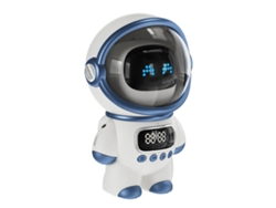 Altavoz Con Bluetooth Inteligente Voz De Astronauta, Reloj Luz Nocturna Pequeña, Regalo Cumpleaños
