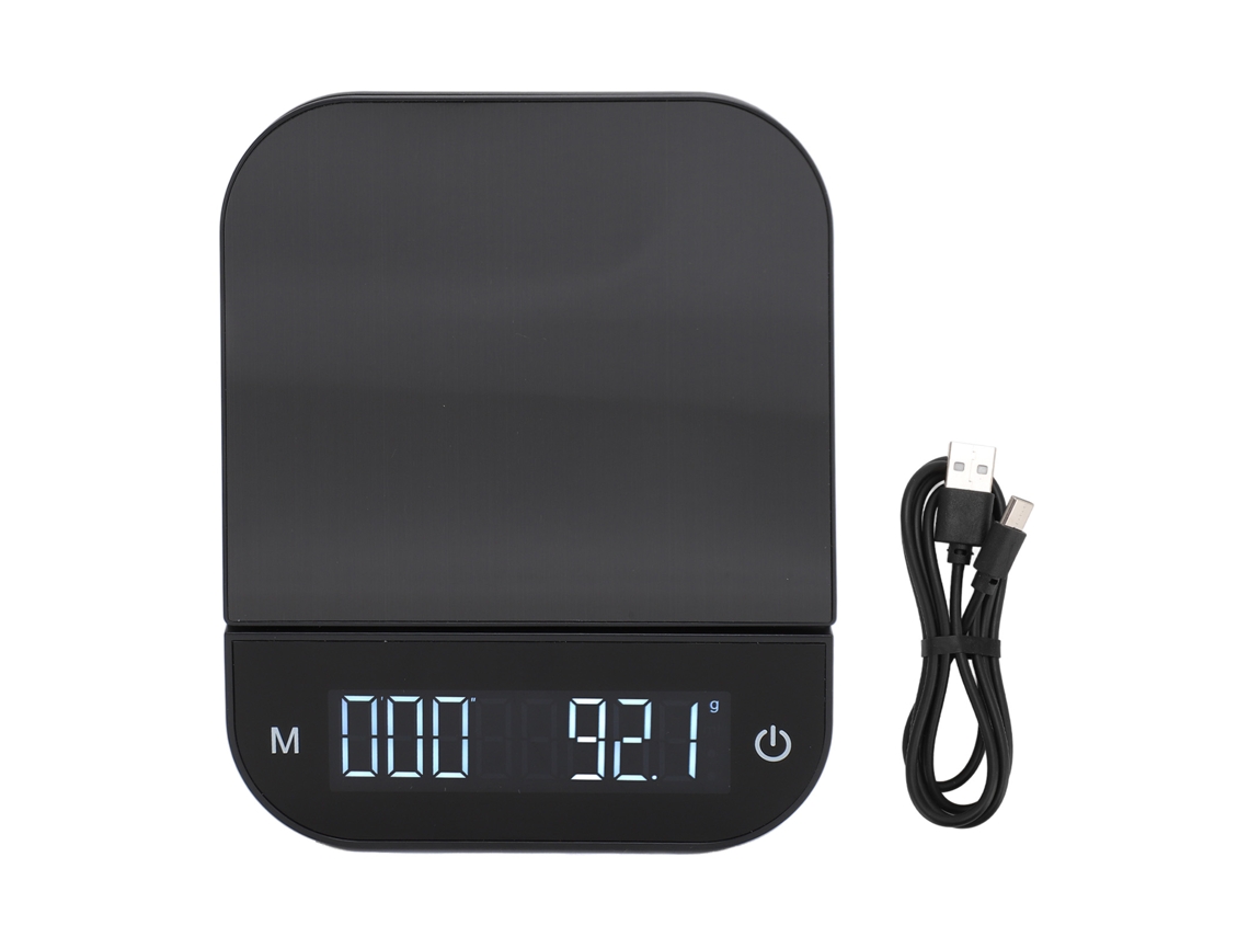 Balanza De Cocina Digital De 0,1 G A 6,6 Lb Con Pantalla Led, Control Táctil Y Función De Tara Para Café.