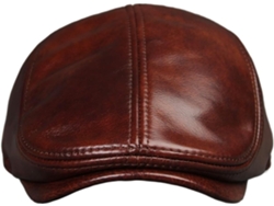 Sombrero De Cuero Genuino Para Hombre, Sombreros De Piel De Vaca Para Adultos, Gorra Con Protección Para Las Orejas.
