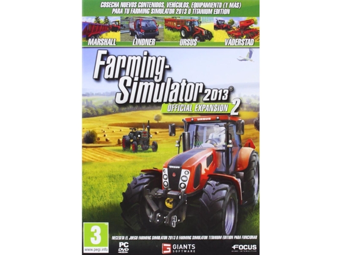 Juego PC Farming Simulator 2013: Official Expansion 2 Edition (Simulación - M3)