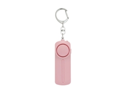 Alarma de autodefensa con llavero inteligente de 130 decibelios y luz LED rosa Cuich