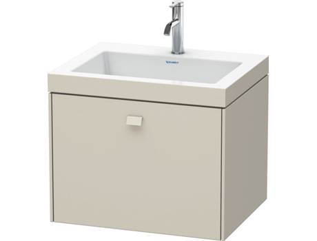 Lavamanos DURAVIT Brioso de 60,0x48,0 cm 1 cajón sin rebosadero con banco para grifos 1 agujero para grifos