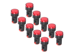 Luces de señalización LED rojas brillantes 220V CA AD16 22DS