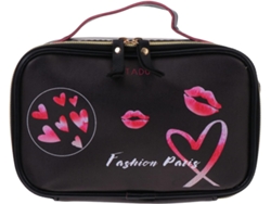Neceser De Maquillaje De 3 Piezas Para Mujer, Neceser De Viaje De Piel Sintética A La Moda Con Cierre De Cremallera.
