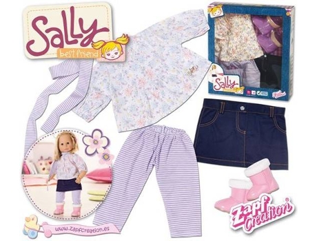MuÁÂÁÂÁÂÁ±eca ZAPF Sally Best Friend Set Deluxe Casual (Edad MÁÂÁÂÁÂÁ nima: 3 AÁÂÁÂÁÂÁ±os)