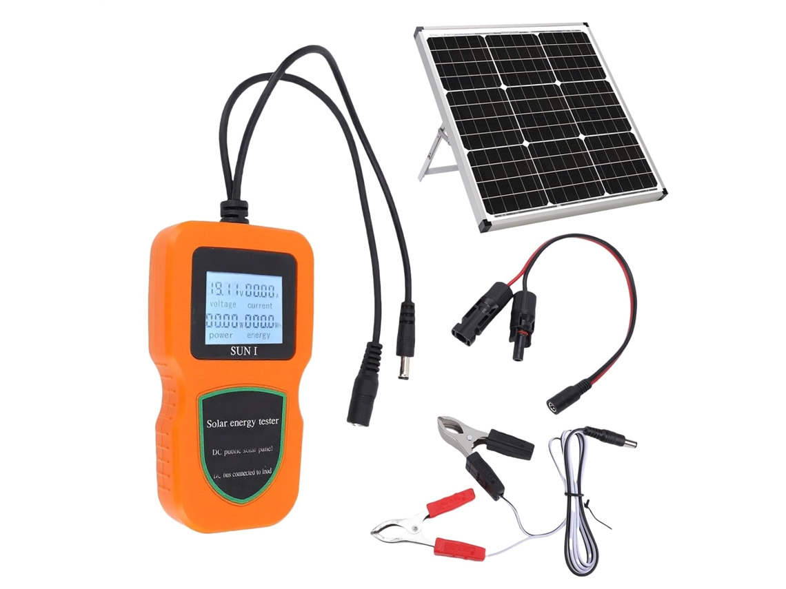 Medidor Solar: Probador De Paneles Solares, Monitor De Uso De Energía, Dispositivo De Prueba De Energía En