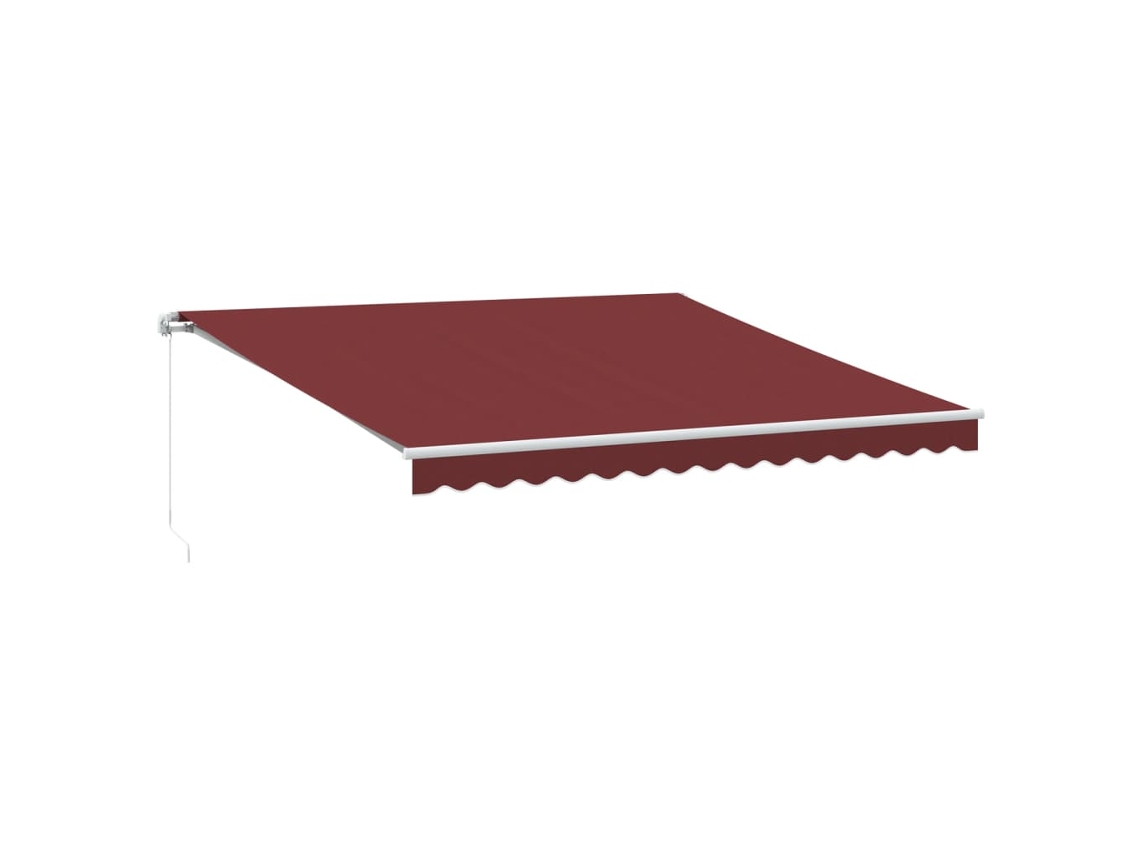 Maison Exclusive - Toldo Retráctil Manual Color Burdeos 400x350 Cm