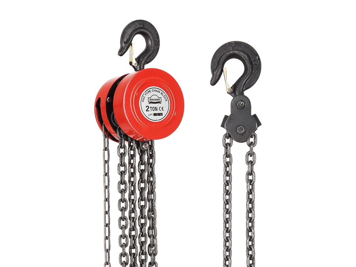 Polipasto De Cadena Manual 2t Con Gancho Resistente, Altura De Elevación 3m
