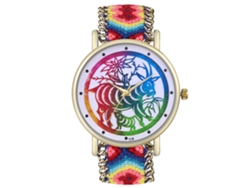 Reloj De Pulsera Unisex Con Correa Tejida Y Diseño De Recortes De Papel De Zhoulianfa.