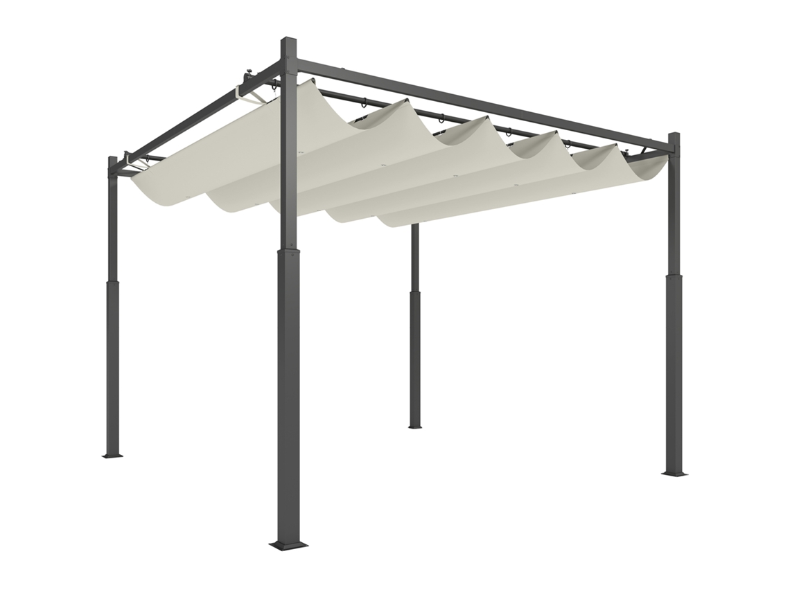 Silla de comedor tapizada en gris con estructura metálica, NORTHIX
