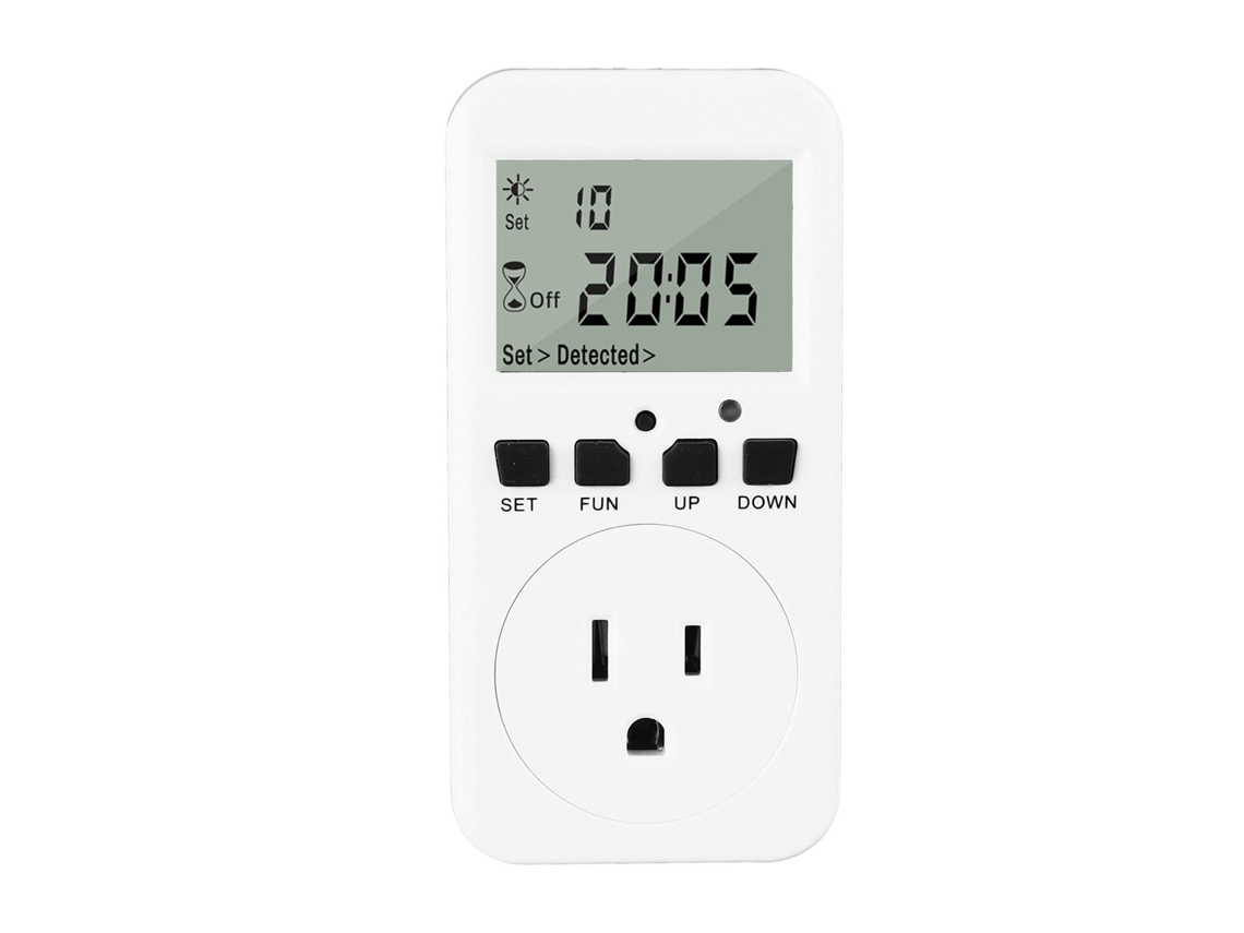 Enchufe Digital Con Temporizador De Cuenta Regresiva, Pantalla Lcd Y Apagado Automático.