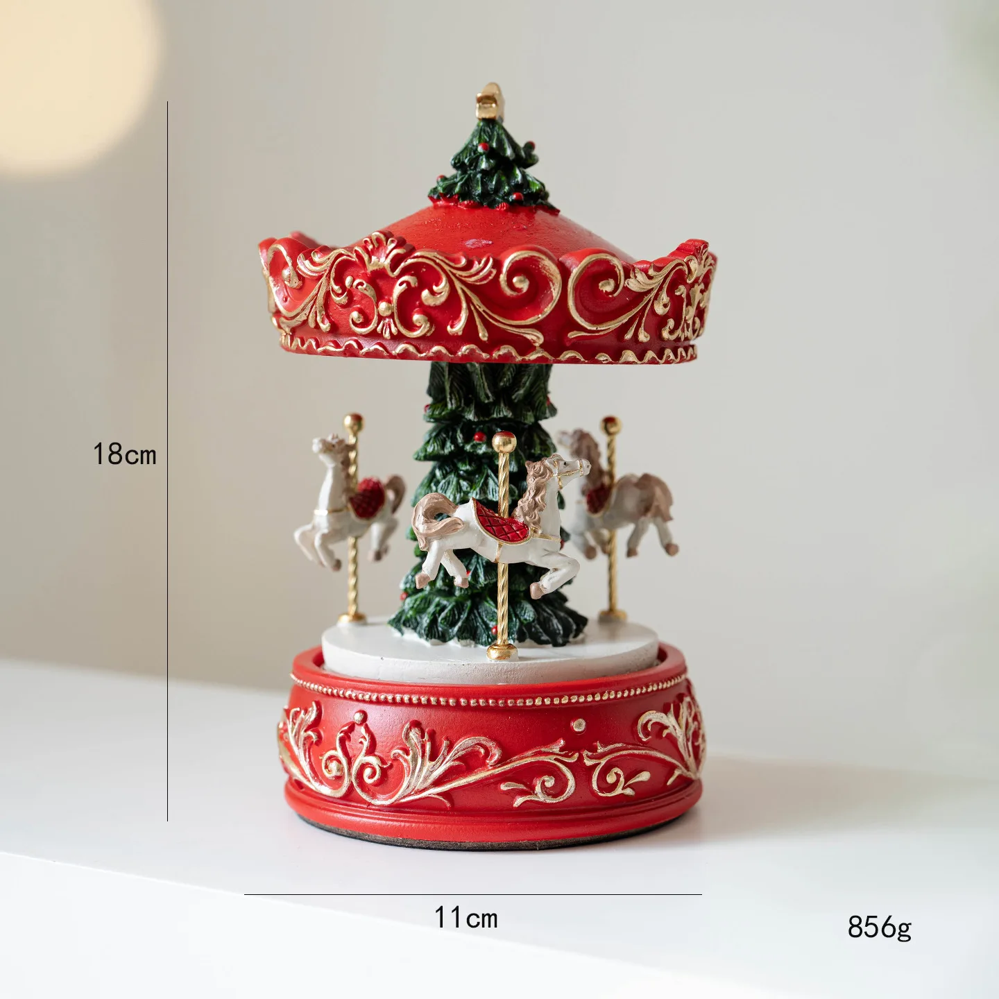 (estilo 1) Caja De Música Navideña, Una Elegante Decoración Navideña Europea, Una Opción De Regalo Para Mujeres.