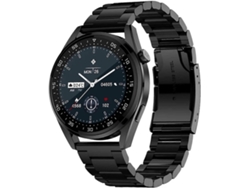 Reloj inteligente E20 con llamadas Bluetooth y reproductor MP3 Ly Ebike (acero negro)