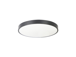 Panel Led Plafón Baño Redondo Plano Negro 17W 4000K 28*2 5Cm NETTLIFE