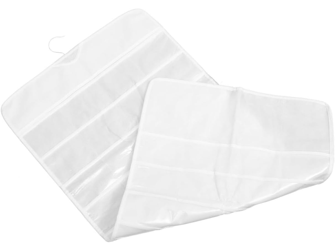 Organizador Joyería Pared Blanco Capacidad 72 Compartimentos Tejida Pvc Colgar Pulseras Accesorios Gran Tela