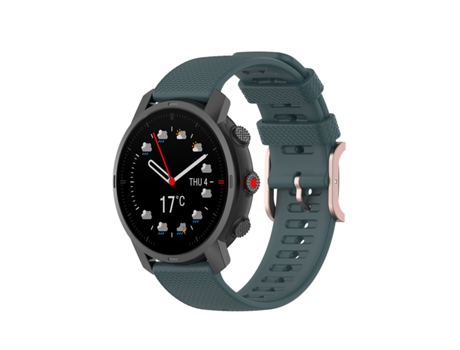 Correa de reloj inteligente para Coros Apex 46 mm/Apex Pro Hebilla de silicona cuadrada en oro rosa (verde oliva)