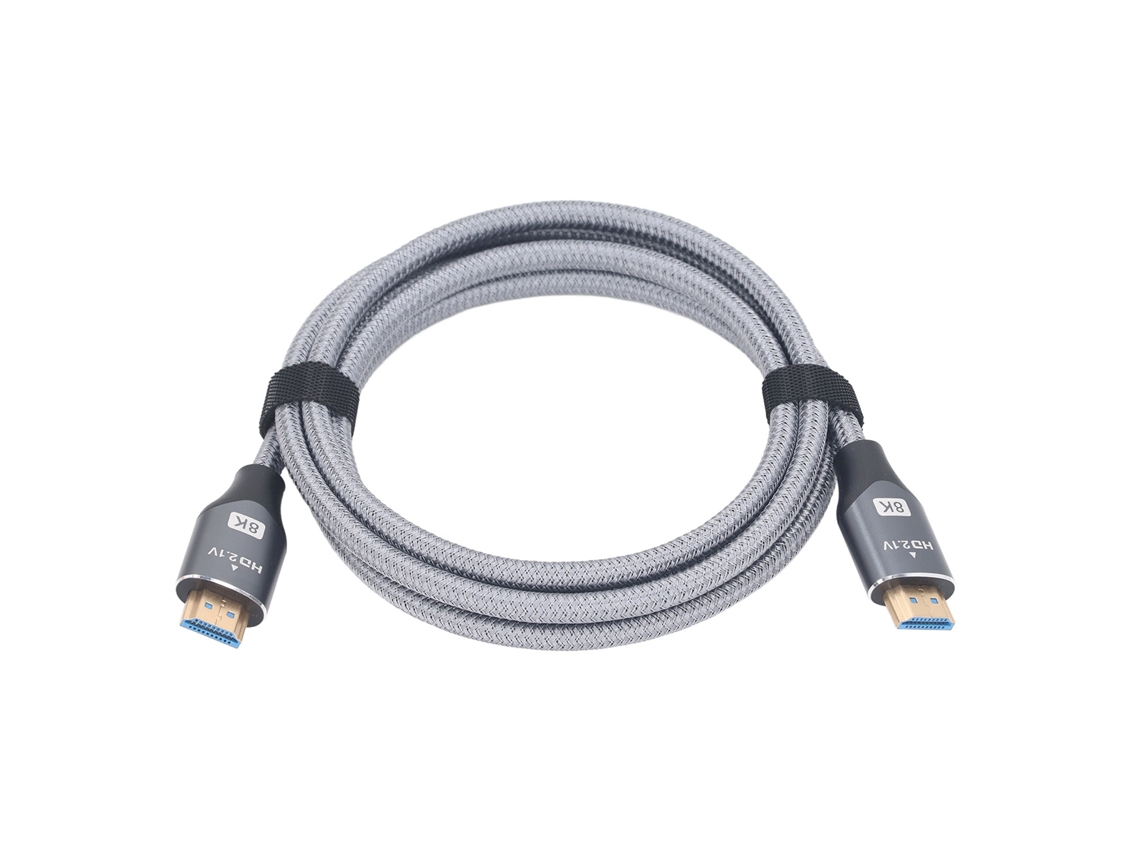 Cabo Hd 2.1 De Alta Velocidade Com Suporte 8k Liga De Alumínio 2m Para Tv Computador Monitor