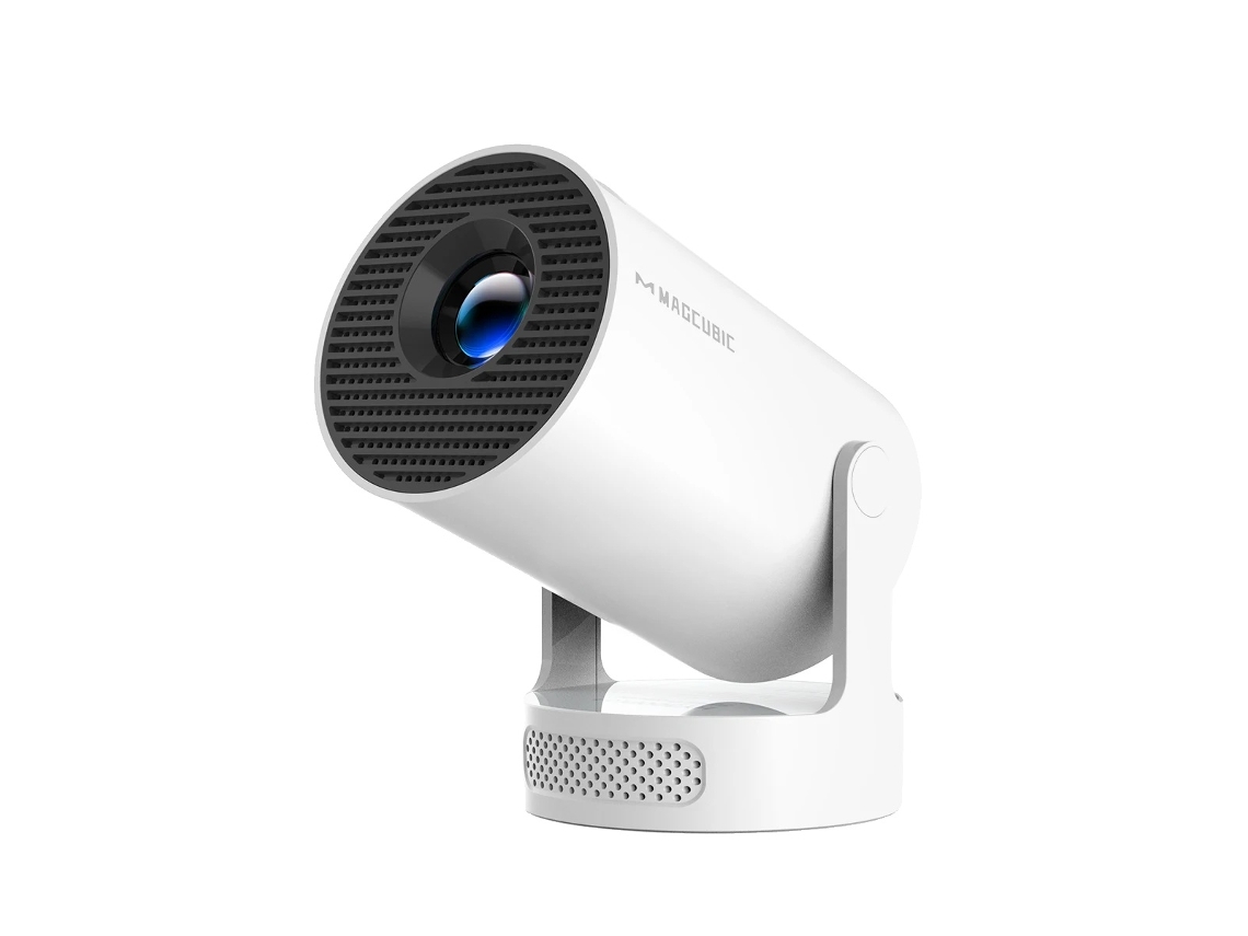 Proyector 4K, compatible con Wifi 6, sistema operativo Android, Hy300 Pro Nuevo - Blanco, enchufe europeo