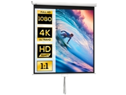 Pantalla de proyección HD 4K de 152 x 152 cm (relación de aspecto 1:1) para cine en casa y presentaciones de oficina. VISTA SHOP (85 pulgadas)