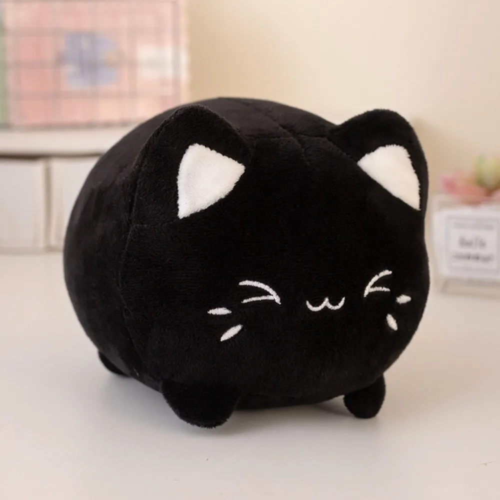 (negro) Gatito De Peluche Lindo De Dibujos Animados, Suave Y Adorable