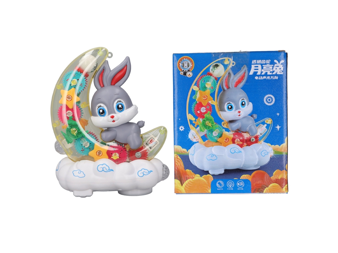Dan26-coche De Juguete Animal Luna Con Luces Coloridas Y Música Interesante, Ruedas Universales Y Diseño Cartoon Para Niños