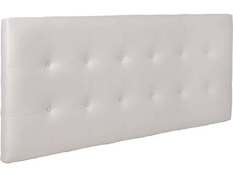 Cabecero DHOME Acolchado (Blanco - Tela y Polipiel - 135 x 8 x 60 cm)