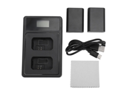 Batería Np Fw50 De 7,2 V Y 1850 Mah Con Base De Carga Usb Con Led Dual Para Cámaras Zve10, Ilce 5000, 6500, 7m2, Nex C3 Y 5t.