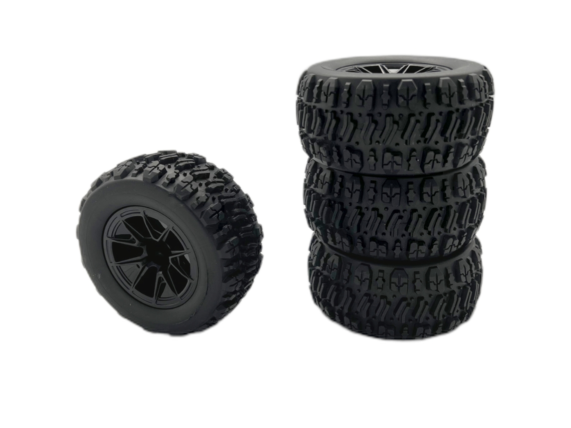 Tires4pcs Upgraded Tires Wheels For Wltoys 144010 Mjx 14209 14210 1/14 1/16 Rc Cars Vehicles Models Spare Parts