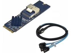 Compatible Con Tarjeta De Expansión M.2 Nvme A Mini Sas Sff 8087