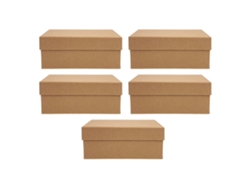 Juego de 5 cajas para envolver regalos con estampado floral, ideales para ropa y decoración. Hengjian